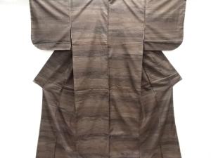 未使用品　仕立て上がり　本泥残糸織着物